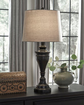 J&M Furniture - Ashley Furniture - Darlita Table Lamp (Set of 2) - Metal Table Lamp (Set of 2) - L204024